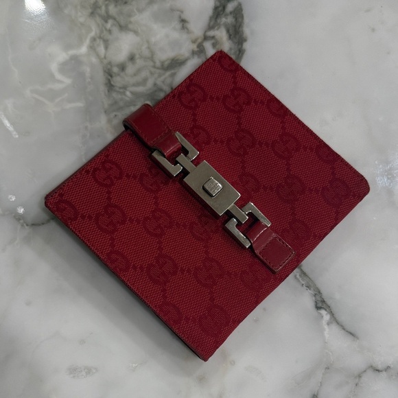 Gucci Jackie bi-fold wallet in red - Picture 2 of 8